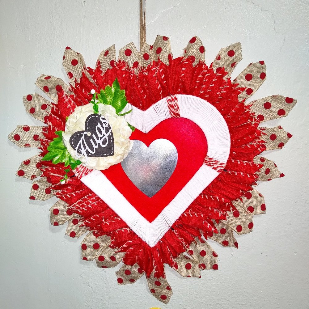Heart Valentine Wreath